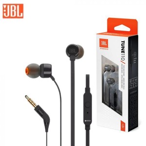 JBL Tune 110 In-Ear Headphones with Microphone - Black