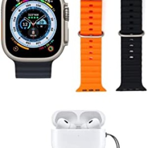 Haino Teko GP-8 Ultra Smart watch + Airpods Valued Combo Pro Original Germany